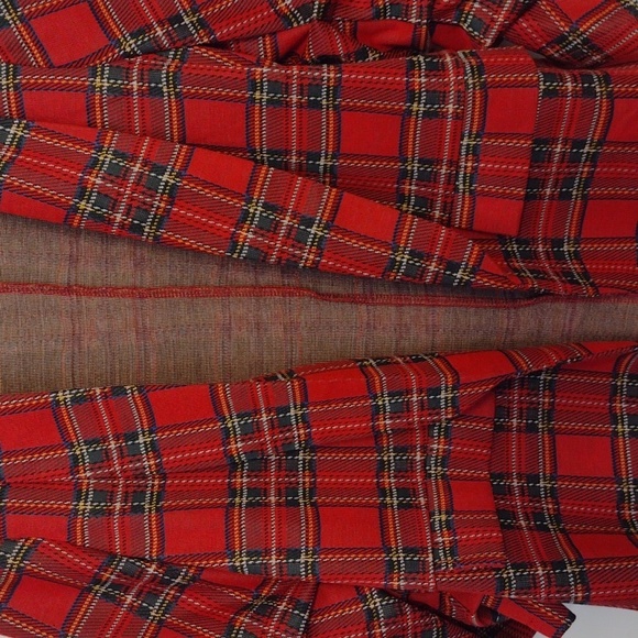 Revamped 90's Oversized Red Plaid Blazer size Small - Picture 4 of 16